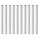 QUARKZMAN 10 Stück Zylinderstifte 5 mm x 60 mm Metallstift, 316L Edelstahl Zylindrische Dübelstifte Regalstützstift Stiftstange Befestigungselemente Metallregalstifte Silberton