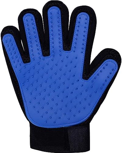 Luva Escova Tira Remove Pelos para Cães e Gatos Luva Massageadora...