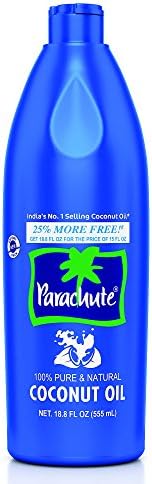 Parachute 100% Pure and Natural Unrefined Coconut Oil | No Chemicals & Added Preservatives | 18.8 fl oz