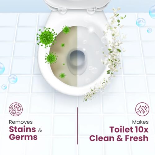 Image of Javi Plant Based Toilet Cleaner | Non-Toxic, Eco-Friendly and Biodegradable | Elimimates Yellow Stains Limescale & Germs | Plastic free Packaging | Powder to liquid | 1Sachet = 500ml