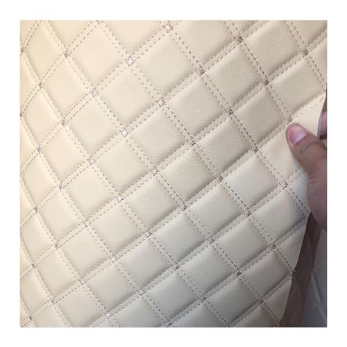 Hojas De Piel Sintética De 160 X 100 Cm, Tela De Piel Sintética Para Manualidades, Tela De Piel Sintética Para Zapatos, Bolsos, Costura(Cream,1.6X2m)