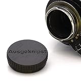 Schützt die rückwärtige Linse und den Bajonett-Anschluss des Objektivs vor Staub und Beschädigung.