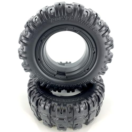 J4394-2529 Replacement Wheel 2-Pack for Fisher-Price Power Wheels 12V Jeep Hurricane, Ford F150 Extreme Ride-On Toys (2x Black)