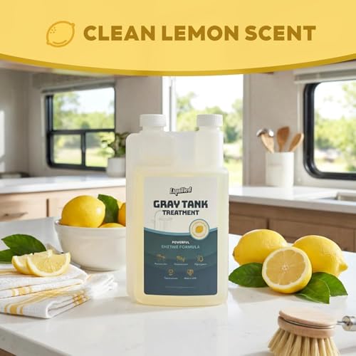 Image of Liquified RV Toilet Treatment - Gray Holding Tank Digester - Odor Eliminator - Lemon Scent - Matts RV Reviews - 3 Pack