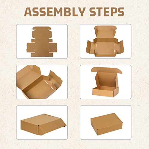 DEZIBOX 7x5x4 Cardboard Boxes for Shipping, 20 Pack Mailing Boxes for Packaging, Small Shipping Boxes - Thumbnail 7