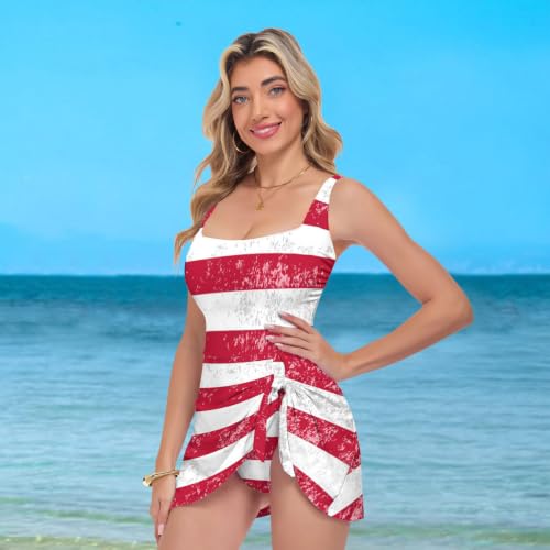 Bañador vintage Betsy Ross con estampado efecto té y diseño push up 7