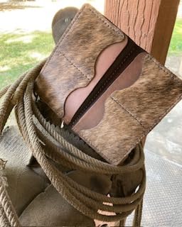 ,Made In The USA, Big Cowboy Wallets, Hand Crafted Full Grain Latigo Leather Western, Rodeo, Long Bifold Wallets, 7 Inches Long/4.25 inches wide/0.5 inches thick, Reddish Brown3