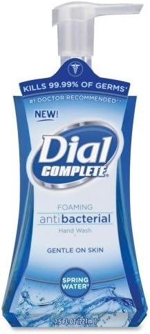 Wholesale CASE of 25 - Dial Corp. Dial Complete Foaming Antibact Hnd Soap-Foaming Hand Wash, Antibacterial, 7.5oz., Springwater/BE
