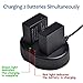 DOT-01 Replacement Dual Slot USB Charger for Panasonic DMW-BLC12 and Panasonic Lumix GX8 Digital Camera and Panasonic BLC12