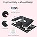 Arm Rest for Nails Tech with Nail Table Mat and Phone Holder,Adjustable Base U-shaped Manicure Nail Hand Rest Stand Pillow Cushion(Black)