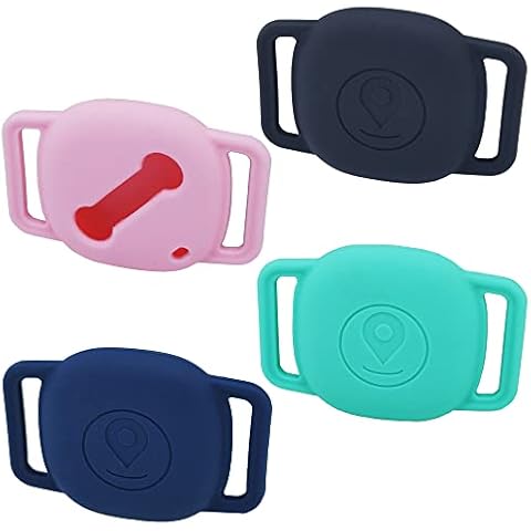 Lofekea Silicone Case Holder for Galaxy Smarttag, 4 Pack Pet Dog Cat Case for Samsung Smarttag+Plus Item Finder Tracker Tag Protector for Kids Cover