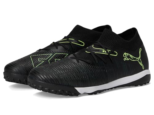 Puma Men's Future Match Turf Trainer Soccer Cleats, Black-Fizzy Light-Green Terrain AH25, 11.5