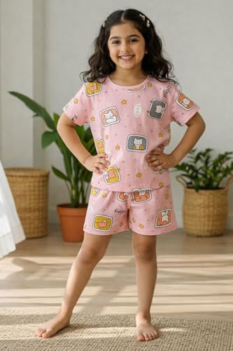 Image of Ninos Dreams Girls T Shirt with Shorts Set