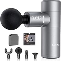 YABER 電動ドリルとリカバリーボール トータルボディケア 充電式 459g 軽量 静音 運動前後適用 日本語取扱説明書付き 収納パック付き (Gray)