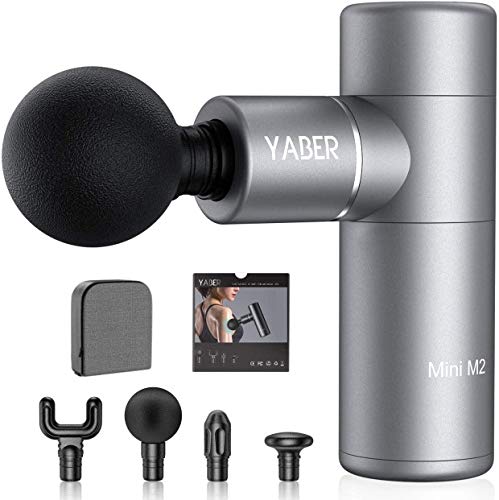 YABER 電動ドリルとリカバリーボール トータルボディケア 充電式 459g 軽量 静音 運動前後適用 日本語取扱説明書付き 収納パック付き (Gray)