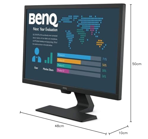 BenQ BL2483 - Monitor profesional de 24" LED 1080p, 1ms 75Hz con Eye-care, antirreflejos y HDMI