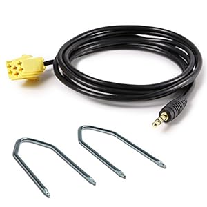 AUX in adapter kabel beugel sleutelset voor Smart for Two 451 FIAT 500 Grande Punto