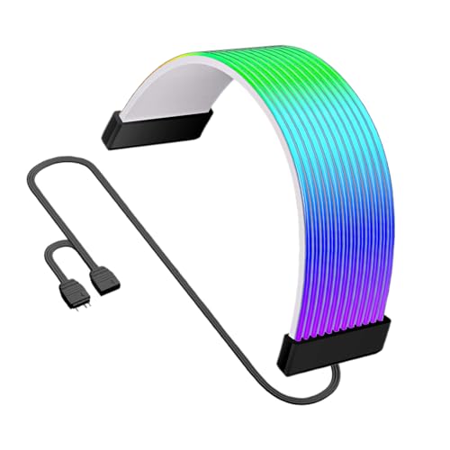 Tira De LED RGB Para PC - Extensión De Cable De Fuente Alimentación De Neón ARGB De 24 Pines, 108 LED, Iluminación De Placa Base De Sincronización, Decoración De Modificación De De Computadora Fl