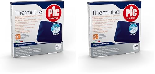 Pic Coussin Thermogel Réutilisable Chaud Froid 10x10cm | Lot de 2