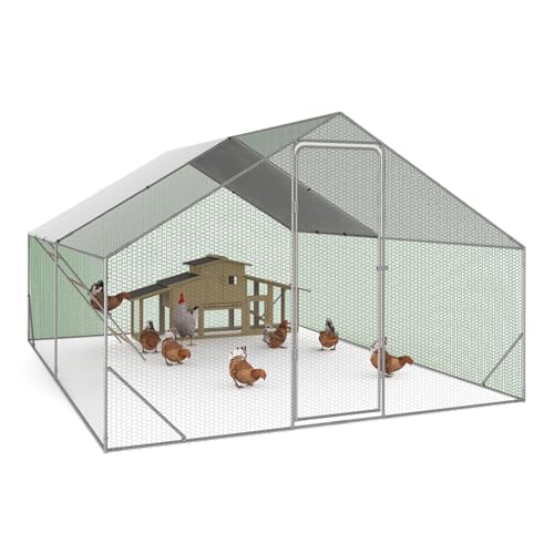 IDMarket - Enclos poulailler 12 m² 4x3 M avec Grand...