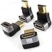 Eanetf 8K HDMI Right Angle Adapter [4 Pack], 90/270 Degree Dual Orientation HDMI 90 Degree Male to Female, 4K 120Hz 2.1 48Gbps Compatible with PS5, PC, Monitor, TV, Laptop