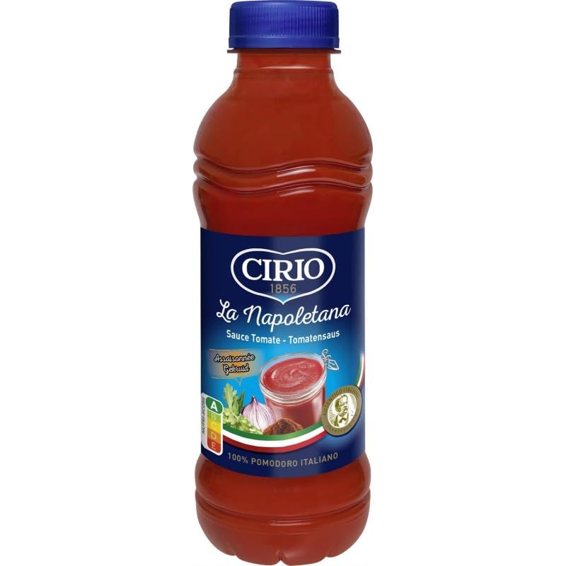 Savoureuse Purée de Tomates Napolitaine - 540g Bouteille | Marque CIRIO | Idéale pour Pâtes et Légumes | Produit Sans Conservateurs | Épicerie Sal - Le Lot De 4