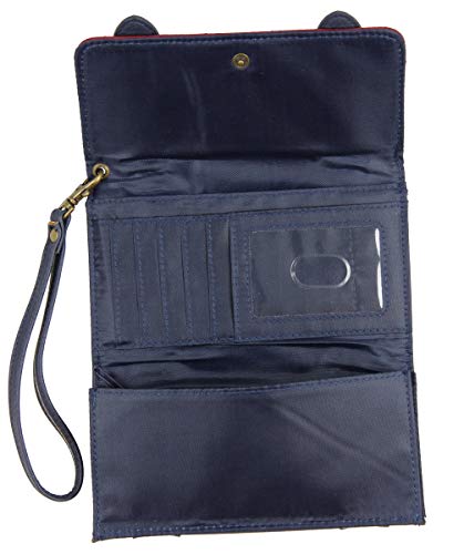 DC Comics Wonder Woman Front Flap Satchel Clutch Wallet with Wrist Strap2