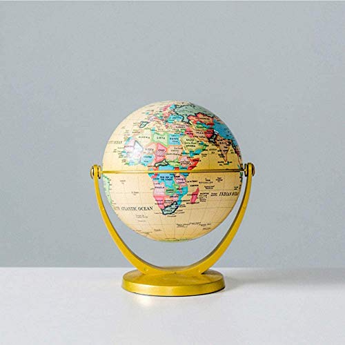 Kücheks Mapa del Mundo Antiguo Globo de plástico Geografía Globo Vintage Inglés...