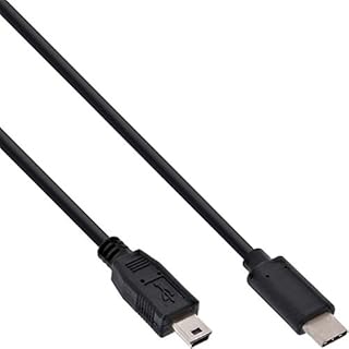 InLine® USB 2.0 Cable Type C Male to Mini-B Male 5-Pin black Black 2 m