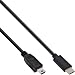 Produktbild InLine 35751 USB 2.0 Kabel, USB Typ-C Stecker an Mini-B Stecker (5pol.), schwarz, 1m