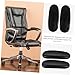 BATHVEVE 1Pair Revolving Chair Arm Pads Armrest Replacement for Office Chairs Stretchable Design Ergonomic Arm Pad Protectors Comfortable for All Users