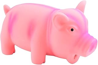 HomeSoGood Dog Chew Toy, Cute Pig Grunting Squeak Latex for Dog Puppy Toy(Pink)