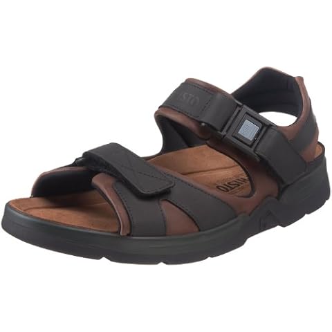 Mephisto Shark Fit Brown Leather Sandals Cover