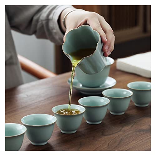 Juegos de té Conjuntos de té de cerámica de Kungfu de 9 Incluyendo 6 Tazas de té PÚBLICO TEACUPS PUBLICO Paquete de… - Imagen 7