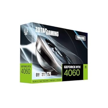 ZOTAC Placa de vídeo para jogos GeForce RTX 4060 Twin Edge 8GB GDDR6 ZT-D40600E-10M