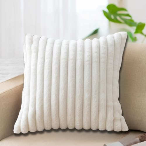 TUKUMO �ӂ�����N�b�V�����J�o�[ �k�� ������� ���� �t�@�[ �t�F�C�N�t�@�[ �ӂ�ӂ� ���ӂ��� �_�炩�� �������� �\�t�@�[�p�N�b�V�����J�o�[ �\�t�@�w���� �������J�o�[ ���z�c�J�o�[ (�z���C�g, 50cm×50cm)