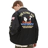 [Avirex] [アヴィレックス] QUILTING JACKET FLYING ACE キルト ジャケット フライングエース ピーナッツ メンズ 2XL 010 ブラック 783-5252045