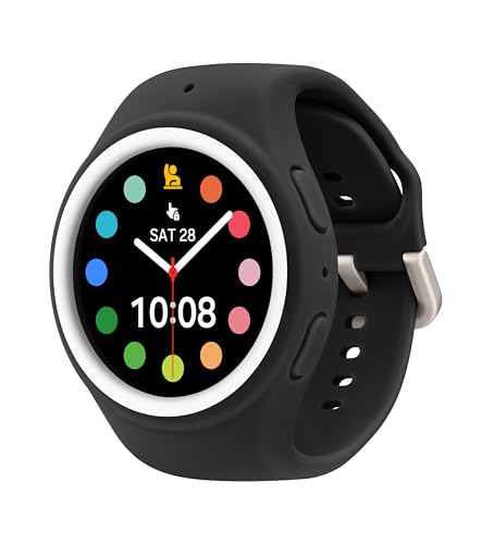 Image of SAMSUNG Galaxy Watch Kids 4, 5, 6, 7, FE Series Band, Smartwatch Replacement Strap for Kids, Silicone Small, GP-TYL305AMBBU, Black