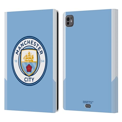 Étui iPad Pro 11 M4 Man City sous licence officielle housse portefeuille cuir Manchester City FC