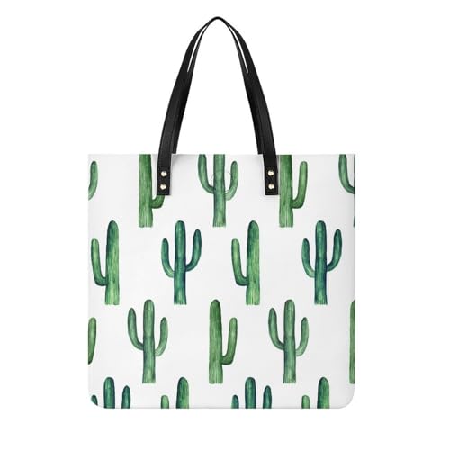 Tote bag voyage motif cactus vert le sac à bandoulière idéal pour vos escapades