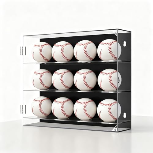 Présentoir acrylique anti-roulement pour balle de baseball et souvenirs - 5