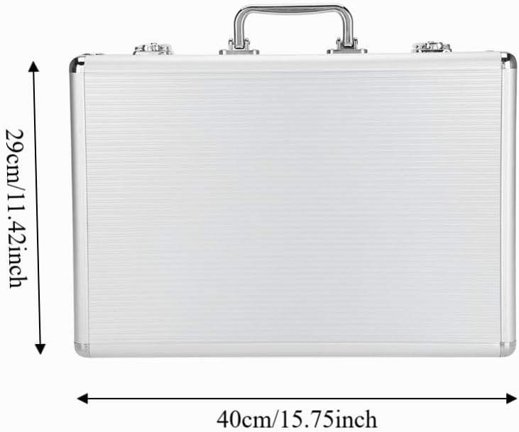 24 Slot Aluminum Alloy Watch Storage Case Portable Tool Box Secure Locking Handheld Design for Trade Shows and Market Display