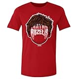 500 LEVEL Matas Buzelis Shirt - Matas Buzelis Chicago Player Silhouette WHT (Red, Large)