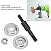 Fydun Shaft Arbor A, Drill Grinding Wheel Ting Hole Saw Arbors Rod Tool Set Kit for Conversion Extension Threaded with 2 Washer 6mm Round Shank (#3)