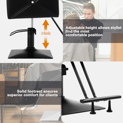 Image of Artist hand Barber Salon Chair for Hair Stylist, Black Base