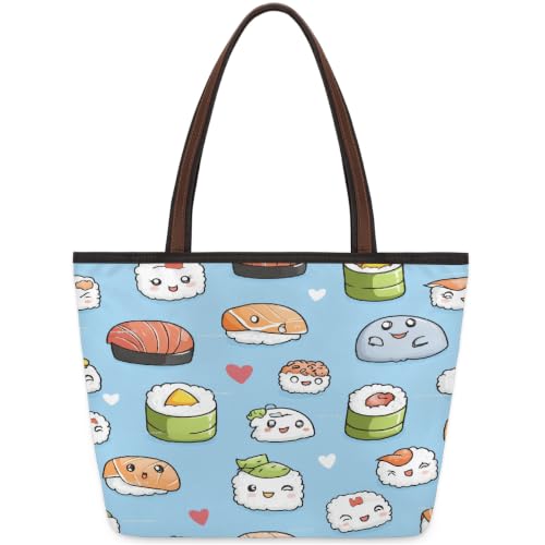 Sac fourre-tout à sushi zippé idéal pour vos voyages, le shopping de créateurs et le travail