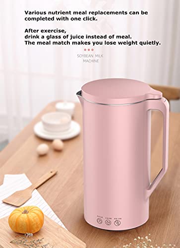 110V Multifunction Soymilk Maker Juicer Heatable Soymilk Mchine Stir Rice Paste Food Blender Juicer Free-Filter 350ml (Green-110V) (Green-110V)
