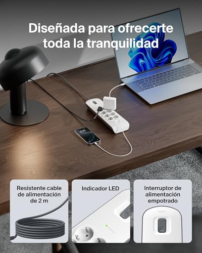 Regleta Belkin de 8 tomas para proteger tus electrodomésticos 6