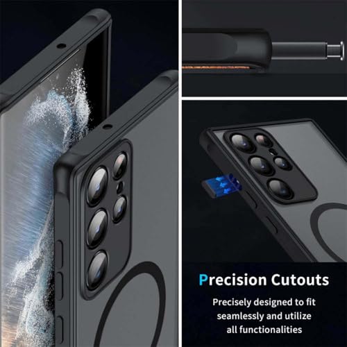 Coque magnétique mate Samsung S24 S23 S22 antichoc rouge protège votre smartphone au quotidien - 3