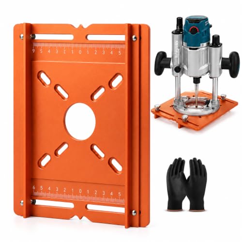 Aluminum Alloy Wood Router Slotting Bracket, Adjustable Width Router Guide